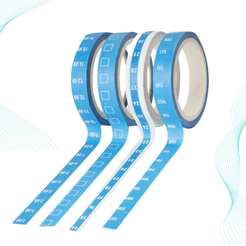 8 Unidades Timeline Washi Para Scrapbooking (Azul) 2