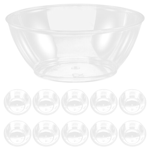 Bol Desechable Transparente Multifuncional Para Ensalada Arroz 1