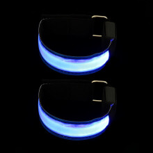 2 Unidades Brazalete Led Señal Correr Reflectante