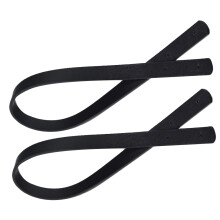 2 Unidades Correa Cuero PU 60 Cm Para Bolso Tote Negro