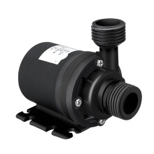 12V DC Submersible Water Pump 800L/H 5M Head Solar Powered Brushless Motor Garden Pond Fountain Schwarz