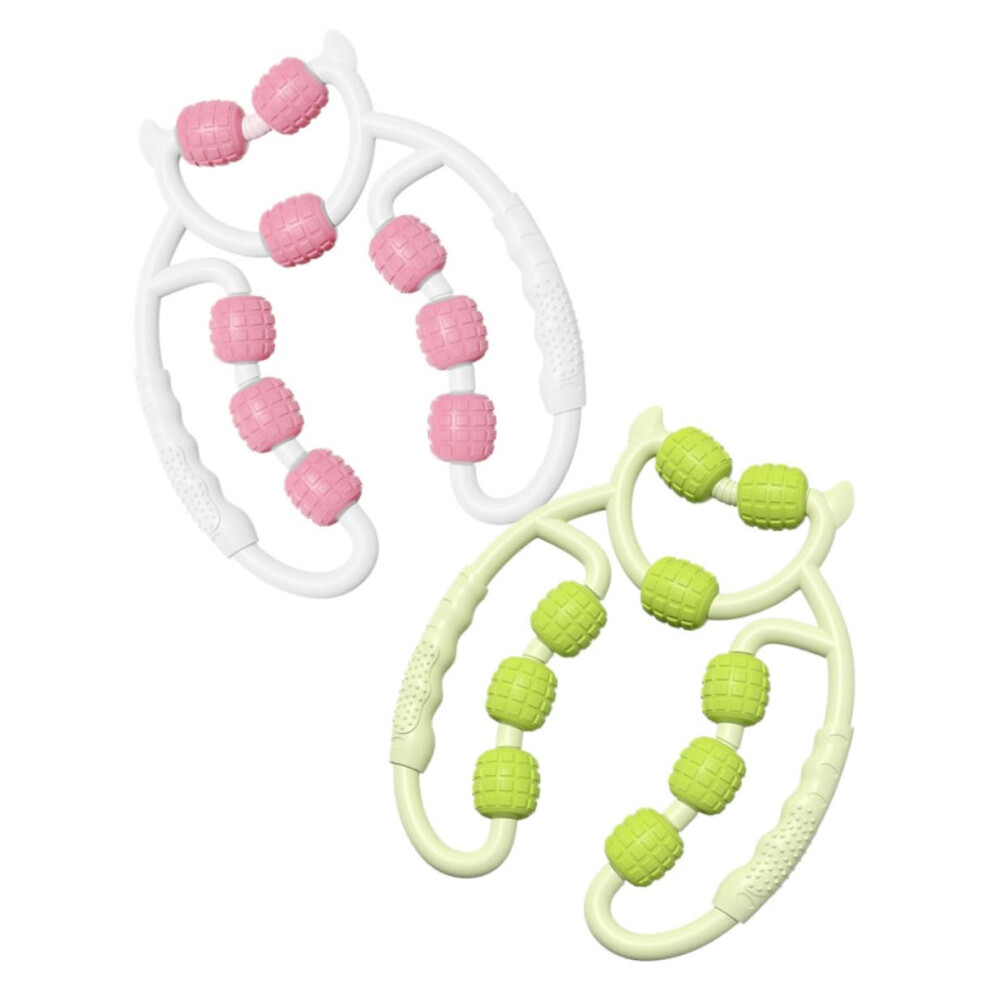 Muscle Massager Roller For Legs Calf 2Pack Portable Manual Roller Tool PP Material Ergonomic Design Soreness Relief