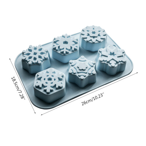 Snowflake Mold Silicone Molds for DIY Handmade Soap Making Aroma 2