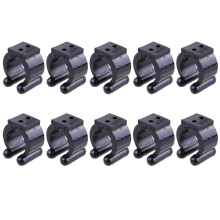 30 Unidades Estante Para Soporte Plástico Pared Negro
