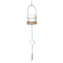 Fioriere sospese con design a campanelli a vento, aste di sospensione regolabili per portavasi in metallo e vasi da fiori a parete, fioriere