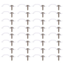 100 Unidades Soportes Montaje Tira Led Con Tornillos