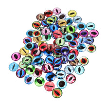 100 Unidades De Ojo De Vidrio Redondos Para Joyas Estilo