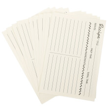 10 Pièces Pour Recettes Ménagères Cartes Alimentaires