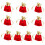 10 Pcs -Edged Tie Pocket Storage Organizer Drawstring Bags 2