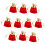 10 Pcs -Edged Tie Pocket Storage Organizer Drawstring Bags 10