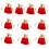 10 Pcs -Edged Tie Pocket Storage Organizer Drawstring Bags 3