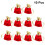 10 Pcs -Edged Tie Pocket Storage Organizer Drawstring Bags 7