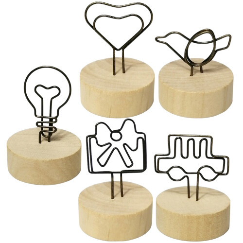 5 Unidades Soportes Para Tarjetas De Y Menú