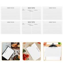50 Unidades Tarjetas De Recetas Para Uso Diario Cocina
