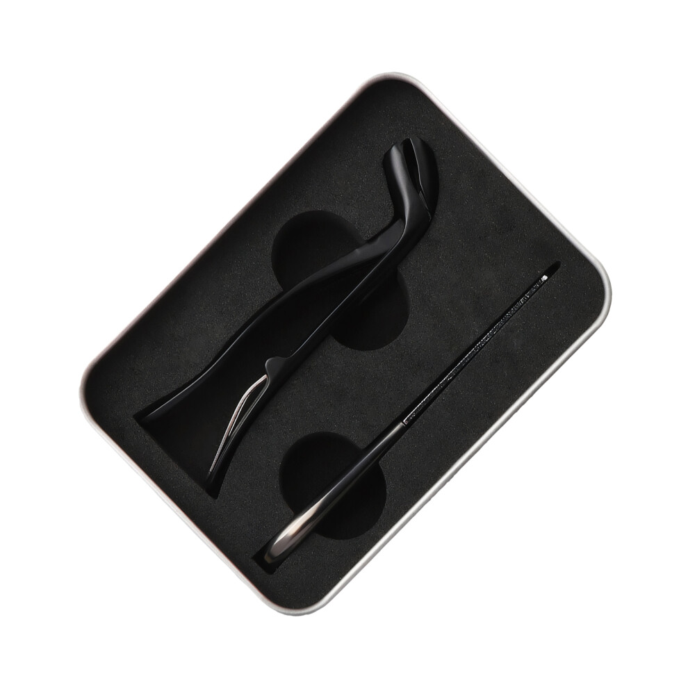 Black (Charcoal Set) Thick Steel Nail Forclipper Set Durable Tools For Hard Nails Tight