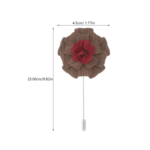Pin En Bois Boutonnière Costume 2