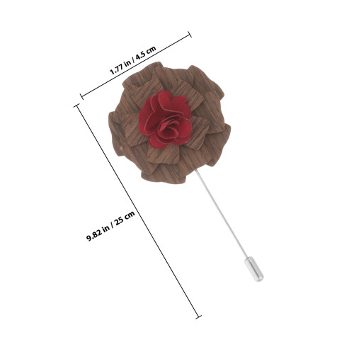 Pin En Bois Boutonnière Costume 1
