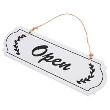 Wooden Door Sign, Affichage Double Face Ouvert/Fermé Pour Commerces