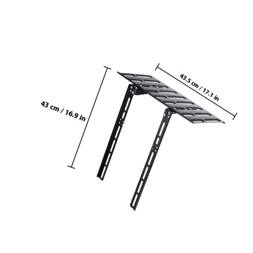 Support Pour Décodeur Tv Routeur Mural Perçage Noir 1