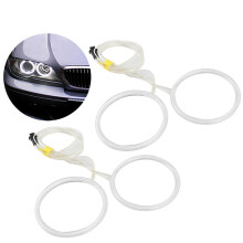 4 Stück 106 mm Weiße LED Engelshaut Halo Ringe für E46 3er BMW Scheinwerfer