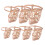 Lot De 7 Pièces Panier En Pour Avec Cuir Pu 5