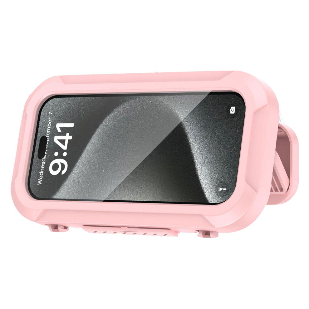 Pink (Pink) Waterproof Box For Bath Vertical And Horizontal Screen Extendable Both