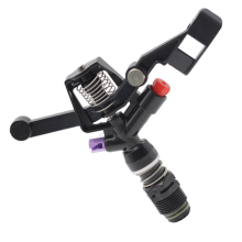 Aspersor de césped de material ABS duradero, sistema de riego por aspersión de impacto para riego de jardín con anticorrosión, resistencia a los