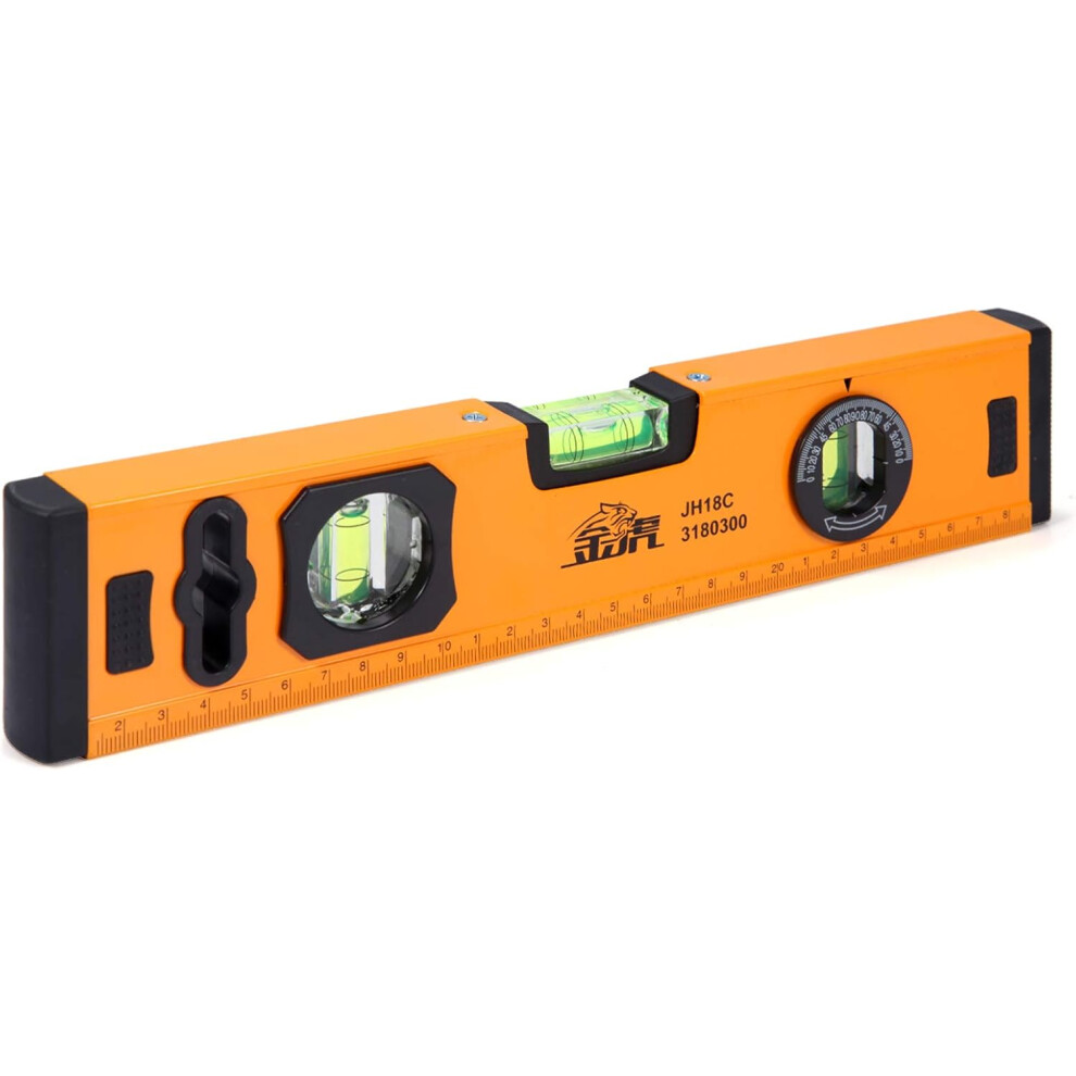 Professional Spirit Level With Aluminium Rectangular Profile, Magnetic Torpedo Ensures Precise Alignment For Your Projects 9489125437075