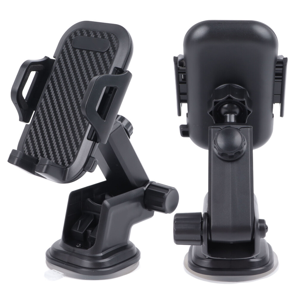 Telescopic Alloy Car Phone Holder With Free Rotation For Dashboard & Windshield 4671363741792