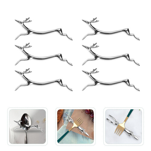 6 Pezzi Portaposate Chopsticks In Metallo Per Cucina 2