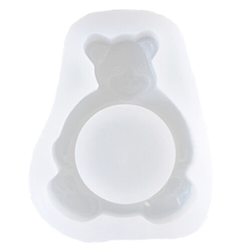 1Stk Bear DIY Silikonform Kerzenhalter Gussform Bunt