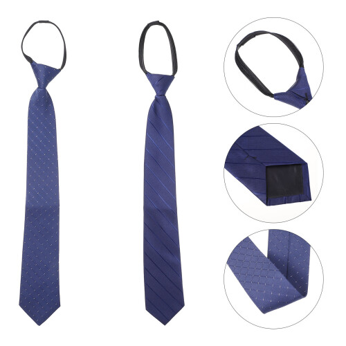 2 Pezzi Cravatte Con Cerniera Per Business 2