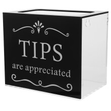 Acrylic Tip Box Per Barman Ristoranti Musicisti Autisti Contenitore