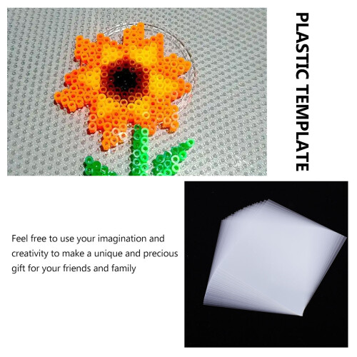 20 Pièces Perles Plastique Gabarit Transparent 1