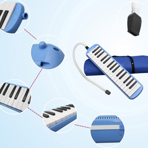 32 Piano Keys Melodica With Case For Beginners Blue 1