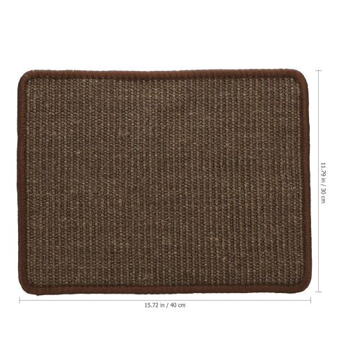 1Kat Krabmat Krabkleed Sisal Sofa Pad Bruin 2