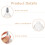 5Pièces Flacons Verre Transparent Spray 11