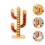 1 Pezzo Per Capsule A Forma Cactus In Bamboo 8