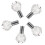 5Pièces Flacons Verre Transparent Spray 7