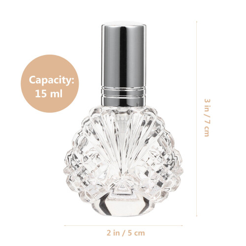 5Pièces Flacons Verre Transparent Spray 1