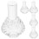 5Pièces Flacons Verre Transparent Spray 4