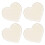 4 Pezzi Base In Legno A Forma Cuore Per Borsa Fai Da Te 1
