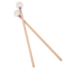 Drumsticks Felt Sticks Wooden Handle Percussion 2pcs
