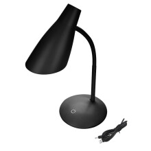 Lampada da scrivania flessibile con porta USB, controllo touch e induzione intelligente, lampada LED per la cura degli occhi con luce naturale