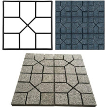 Molde para pavimentação de jardim, molde de pedra faça você mesmo, molde de cimento e concreto fácil de usar, molde reutilizável para caminhos