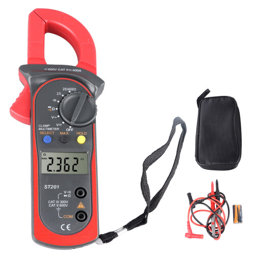 Digital Clamp Multimeter 200mV-600V, 2A-400A, 200Ω-20MΩ 2
