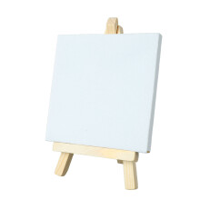 10Pcs Mini Wood Easel Stand 5.9in High for Oil Painting & DIY