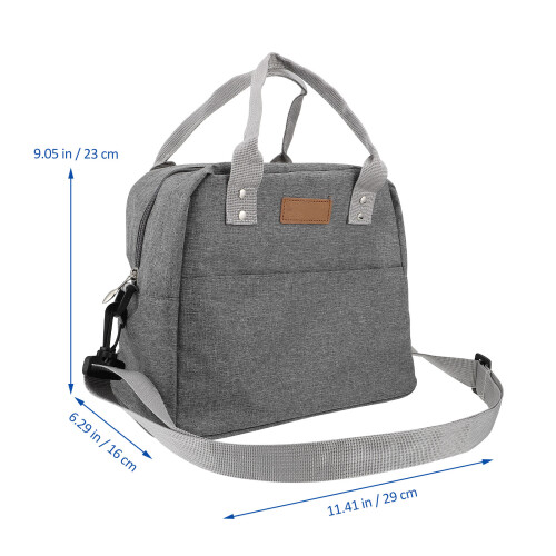 1Lunch Storage Bag Grijs Duurzaam Polyester Lunchtas 1