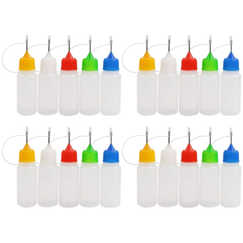 20 Pezzi Colla Con Ago Applicatore Precisione
