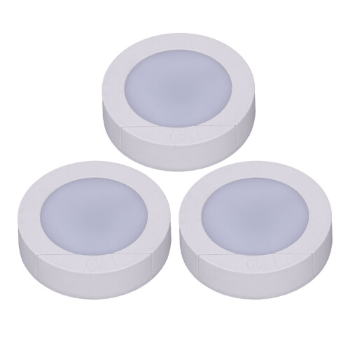 Lampes portables pour placard, lampes rondes à piles, éclairage sans ...
